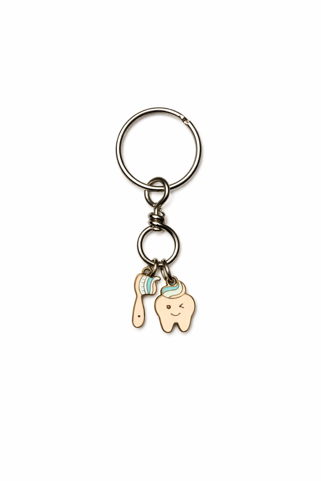 Champion Everlasting Smiley Tooth & Toothbrush Charm Keychain